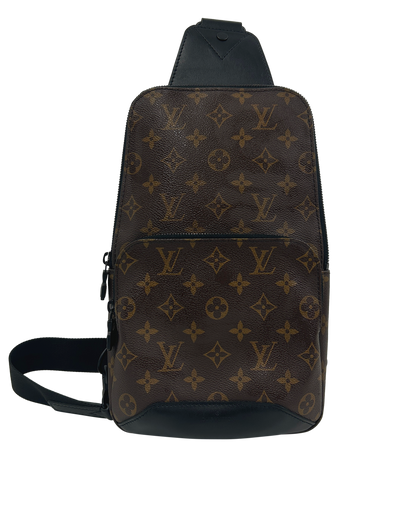 Bandolera Avenue, 650&euro;, Bolso, Marrón, Canvas - General, Vista frontal